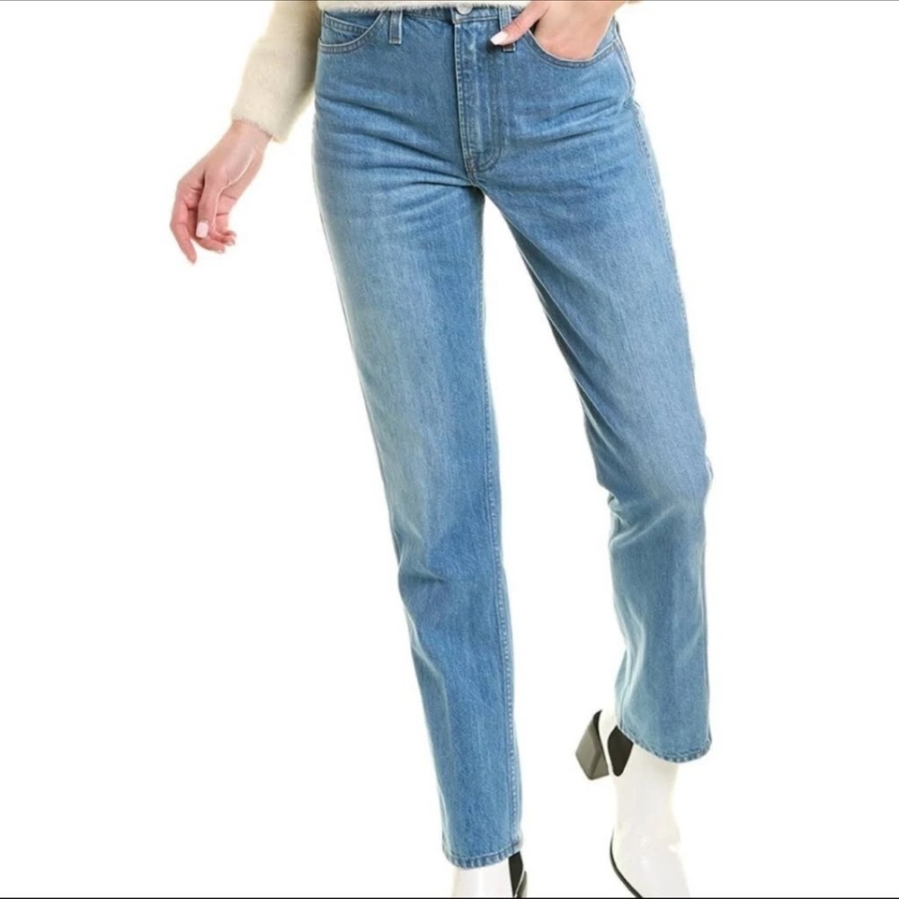 Frame True Straight Leg Riverwalk Jeans Size 29 Medium Wash  Full Length